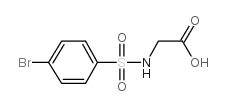 2-(4-BROMOPHENYLSULFONAMIDO)ACETIC ACID Structure