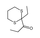 1-(2-ethyl-1,3-dithian-2-yl)propan-1-one Structure