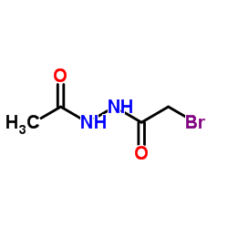 N -乙酰基-2-溴乙酰肼结构式