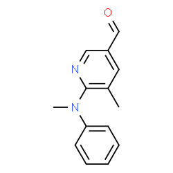 5-Methyl-6-(Methyl(phenyl)amino)nicotinaldehyde结构式