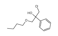 1-butoxy-3-chloro-2-phenyl-2-propanol Structure