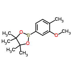 2-(3-Methoxy-4-methylphenyl)-4, 4, 5, 5-tetramethyl-1, 3, 2-dioxaborolane structure