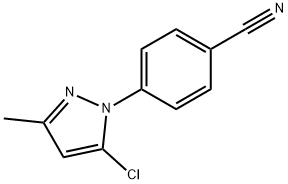 4-(5-chloro-3-methyl-1H-pyrazol-1-yl)benzonitrile Structure