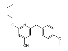 2-butoxy-6-[(4-methoxyphenyl)methyl]-1H-pyrimidin-4-one结构式