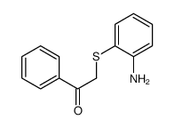 2-(2-aminophenyl)sulfanyl-1-phenylethanone结构式