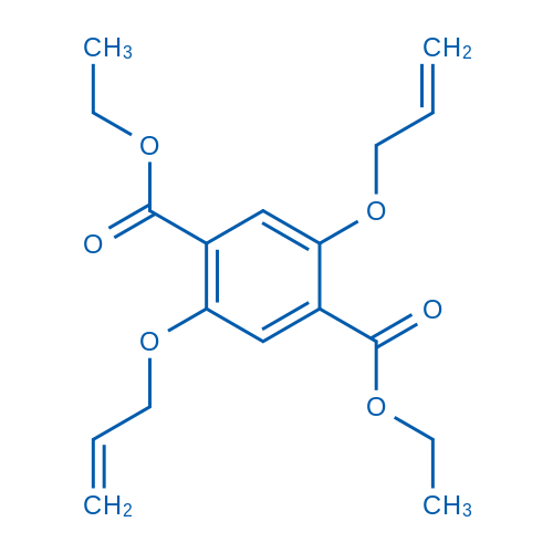 Diethyl 2,5-bis(allyloxy)terephthalate structure