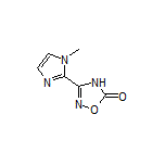 3-(1-甲基-1H-咪唑-2-基)-1,2,4-噁二唑-5(4H)-酮结构式