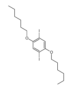 1,4-DIIODO-2,5-BIS(HEXYLOXY)BENZENE structure