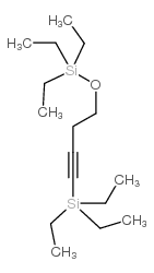 triethyl(1-triethylsilylbut-3-ynoxy)silane Structure