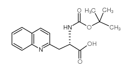 BOC-BETA-(2-QUINOLYL)-ALA-OH Structure