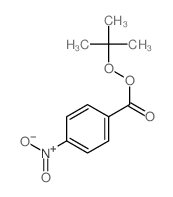 Benzenecarboperoxoicacid, 4-nitro-, 1,1-dimethylethyl ester Structure