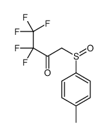 3,3,4,4,4-pentafluoro-1-[(R)-(4-methylphenyl)sulfinyl]butan-2-one Structure