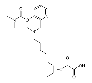 2-((Methyloctylamino)methyl)-3-pyridinyl dimethylcarbamate ethanedioat e (1:1) structure