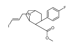 (E)-N-(1-Iodoprop-1-en-3-yl)-3-beta-(4-fluorophenyl)-nortropane-2-beta-carboxylic acid methyl ester,结构式