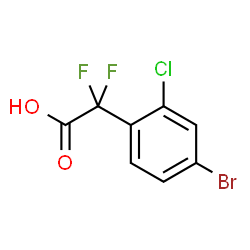 2-(4-bromo-2-chlorophenyl)-2,2-difluoroacetic acid structure