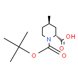 (+/-)-TRANS-N-BOC-4-METHYL-PIPECOLINIC ACID结构式