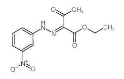 Butanoic acid, 2-[2-(3-nitrophenyl)hydrazinylidene]-3-oxo-, ethyl ester picture