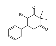 4-Brom-2,2-dimethyl-5-phenylcyclohexan-1,3-dion结构式