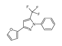 3-(furan-2-yl)-1-phenyl-5-(trifluoromethyl)pyrazole Structure