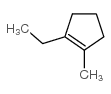 1-ethyl-2-methylcyclopentene structure