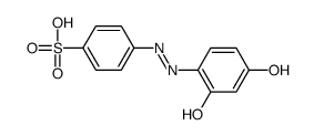 4-[(2,4-dihydroxyphenyl)azo]benzenesulphonic acid Structure