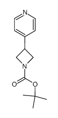 tert-butyl 3-(pyridin-4-yl)azetidine-1-carboxylate Structure