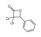 3,3-dichloro-4-phenyloxetan-2-one结构式