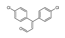 3,3-bis(4-chlorophenyl)prop-2-enal Structure