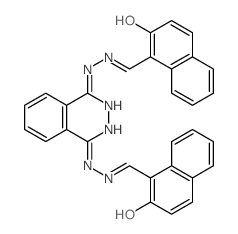 1-Naphthalenecarboxaldehyde,2-hydroxy-, 1,4-phthalazinediyldihydrazone (9CI) structure