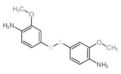 Benzenamine,4,4'-dithiobis[2-methoxy- (9CI) Structure