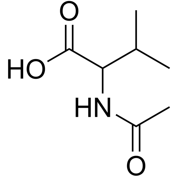 N-乙酰-DL-缬氨酸结构式