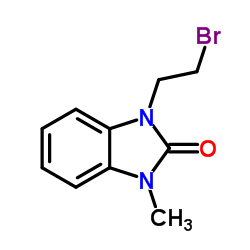 1-(2-Bromo-ethyl)-3-methyl-1,3-dihydro-benzoimidazol-2-one结构式