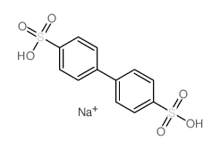 [1,1'-Biphenyl]-4,4'-disulfonicacid, sodium salt (1:2) structure