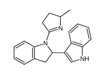 2-(1H-Indol-3-yl)-1-(5-methyl-1-pyrrolin-2-yl)indoline结构式