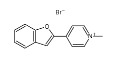 4-benzofuran-2-yl-1-methyl-pyridinium, bromide结构式