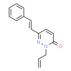 2-ALLYL-6-STYRYL-3(2H)-PYRIDAZINONE结构式