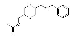 2-acetoxymethyl-5-benzyloxymethyl-1,4-dioxane Structure