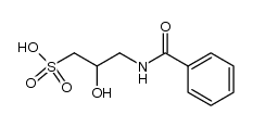 3-benzoylamino-2-hydroxy-propane-1-sulfonic acid Structure