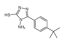 4-AMINO-5-(4-TERT-BUTYL-PHENYL)-4H-[1,2,4]TRIAZOLE-3-THIOL结构式