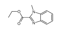 ETHYL 1-METHYL-1H-BENZO[D]IMIDAZOLE-2-CARBOXYLATE结构式