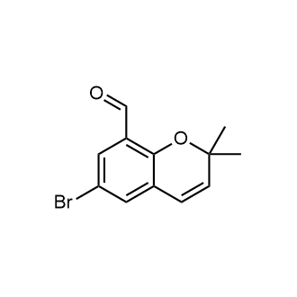 6-Bromo-2,2-dimethyl-2H-chromene-8-carbaldehyde Structure