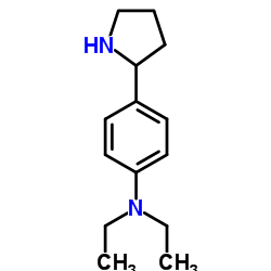 N,N-Diethyl-4-(2-pyrrolidinyl)aniline结构式