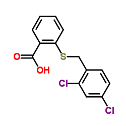 2-[(2,4-DICHLOROBENZYL)SULFANYL]BENZENECARBOXYLIC ACID结构式