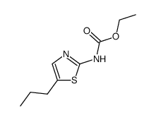 Carbamic acid,(5-propyl-2-thiazolyl)-,ethyl ester (9CI)结构式