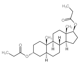 Androstane-3,17-diol,dipropanoate, (3a,5a,17b)- (9CI) Structure