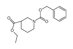 (R)-哌啶-1,3-二羧酸 1-苄酯 3-乙酯结构式