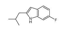 6-fluoro-2-(2-methylpropyl)-1H-indole结构式