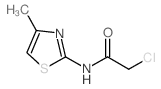 2-chloro-N-(4-methyl-1,3-thiazol-2-yl)acetamide structure