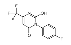 3-(4-fluorophenyl)-6-(trifluoromethyl)-1H-pyrimidine-2,4-dione结构式