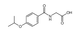 (4-异丙氧基苯甲酰基氨基)-乙酸结构式